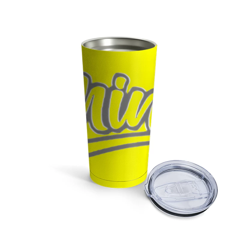 Stylish Typography Design Travel Mug