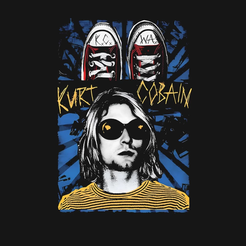 Kurt Cobain Retro Male Long Sleeve T-Shirt