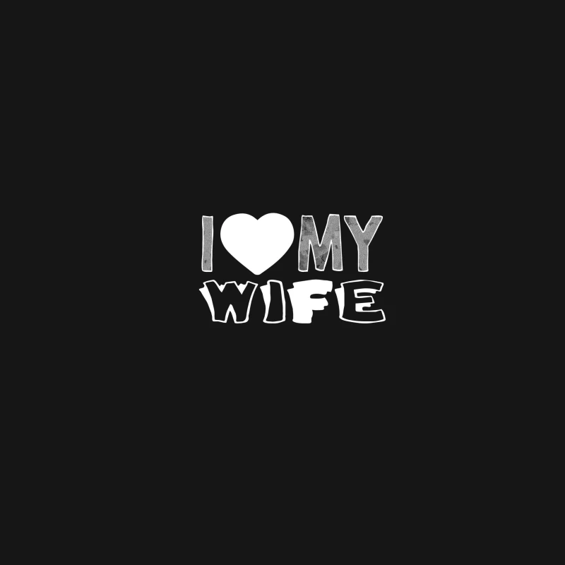 Design 'I Love My Wife' Blanc Femme T-Shirt