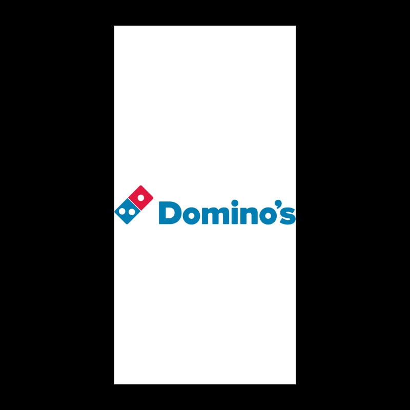 Domino's Pizza Corporate Logo in Blue and Red iPhone Case