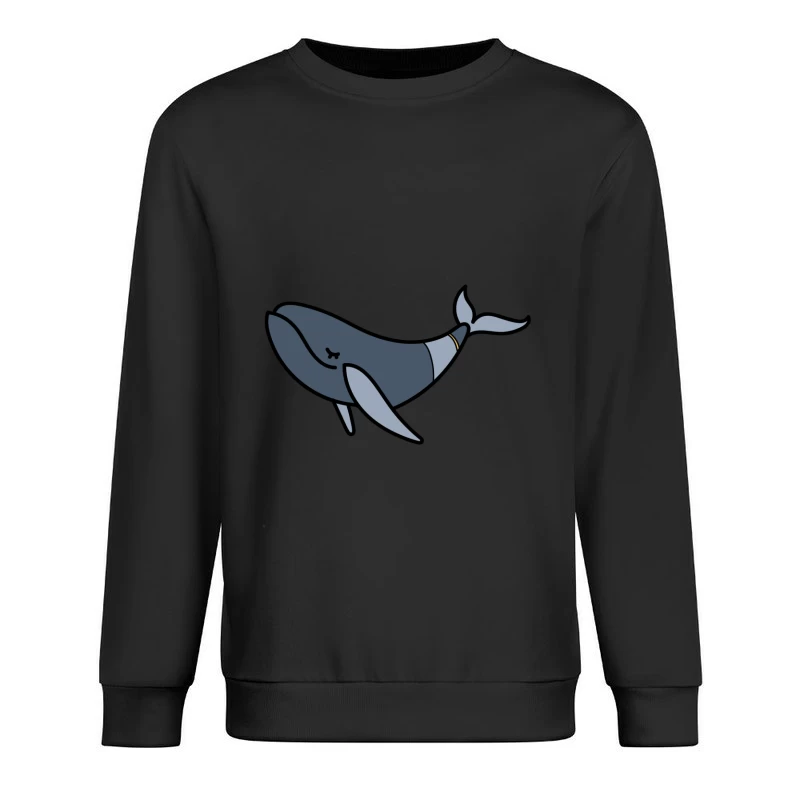 Baleine Heureuse Illustrée Homme Sweat-shirt à enfiler
