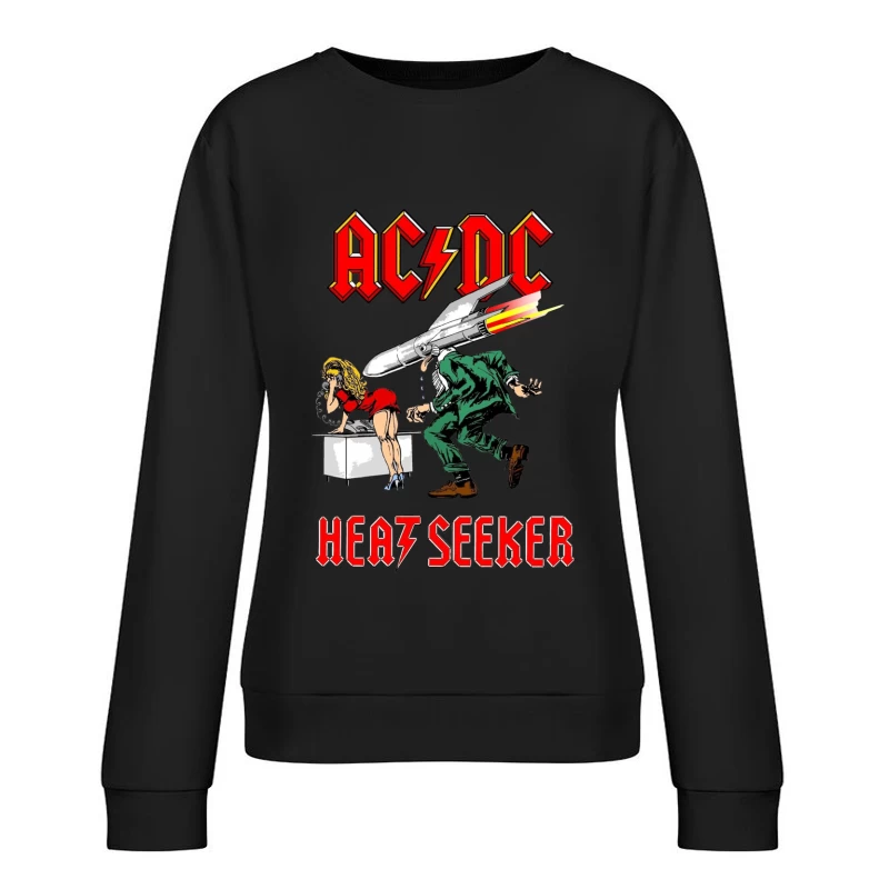 Retro Rock - AC/DC HEATSEEKER Female Pullover Sweatshirt