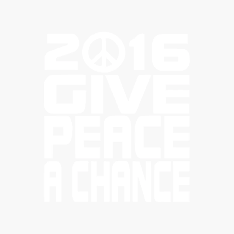 New Years Eve 2016 Give Peace A Chance Cotton Tote Bag