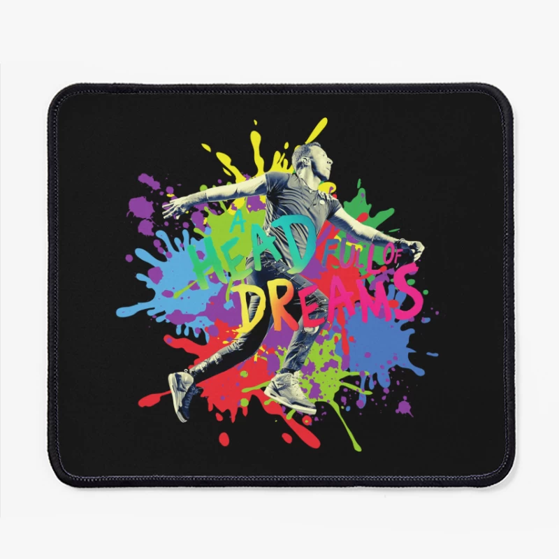 Coldplay Splash Color Mouse Pad