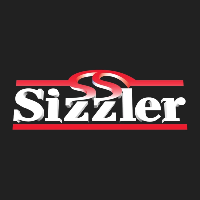 Sizzler Restaurant Chain Logo Design in Red and White Bucket Hat