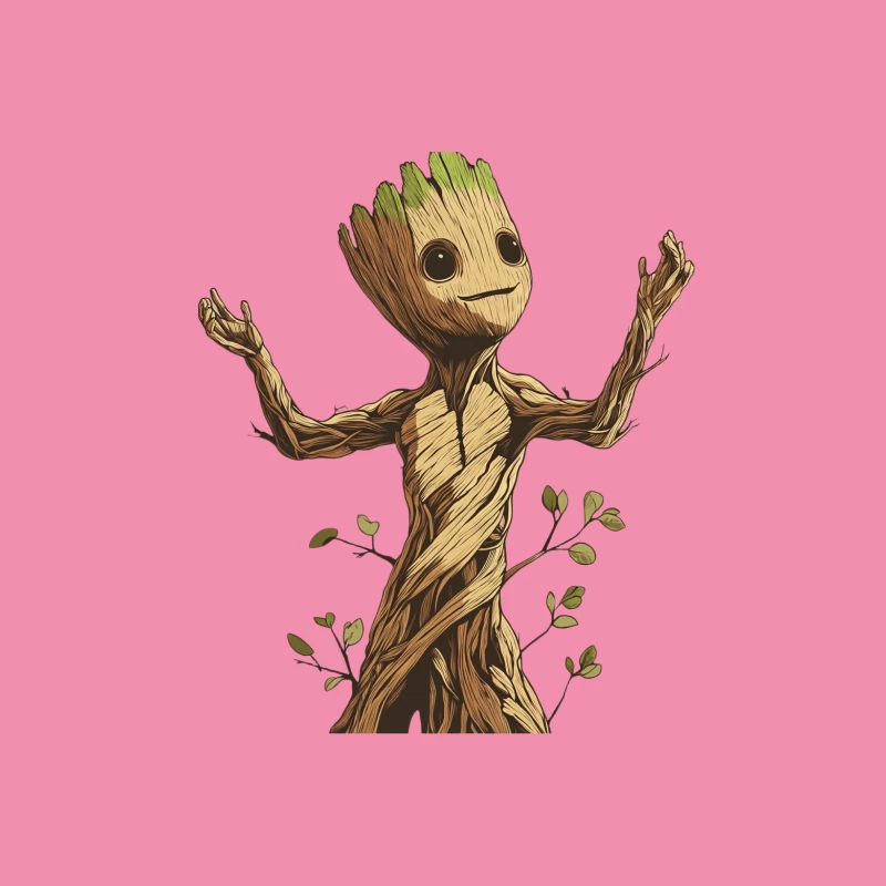 Groot: Marvel's Beloved Wooden Guardian of the Galaxy Male T-Shirt