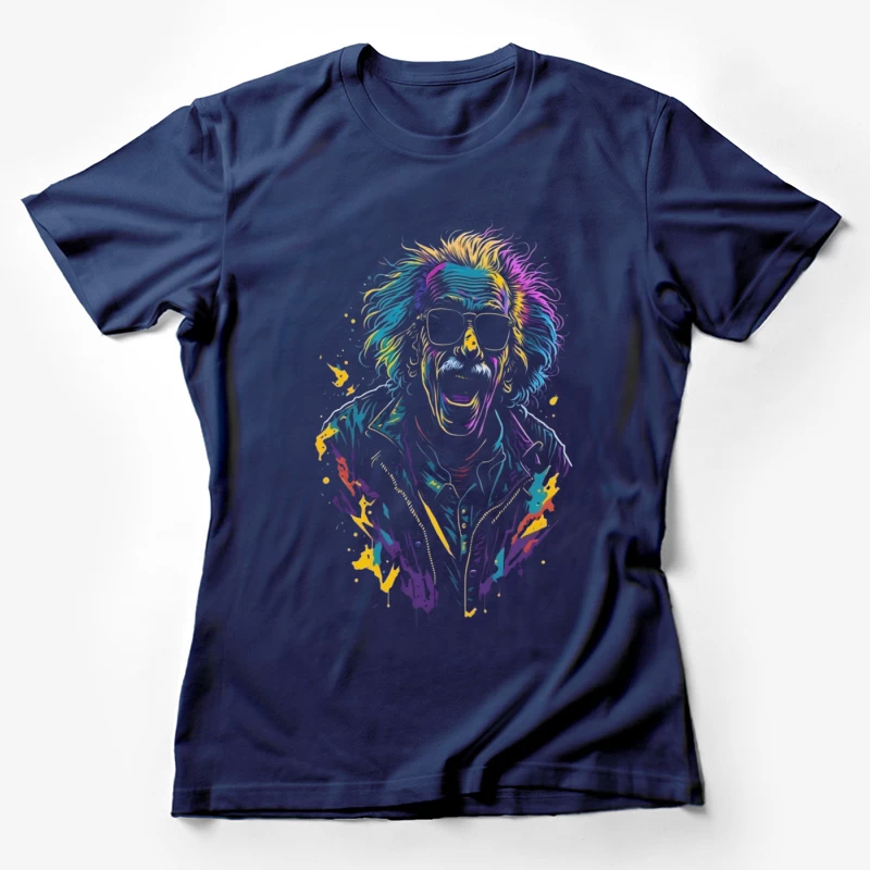 Colorful Retro Cartoon Illustration Female T-Shirt