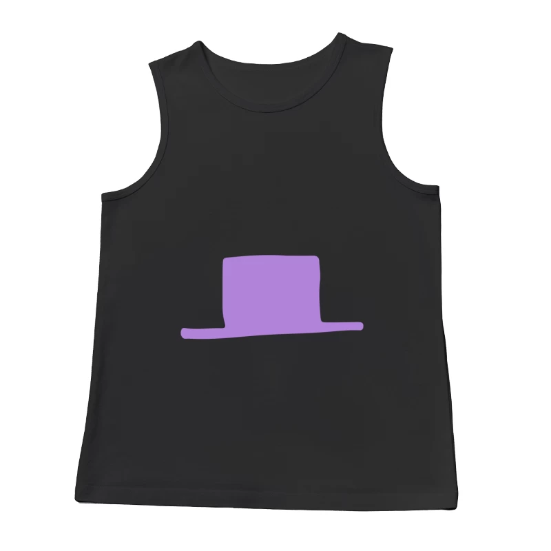 Chapeau haut de forme violet Homme Débardeur