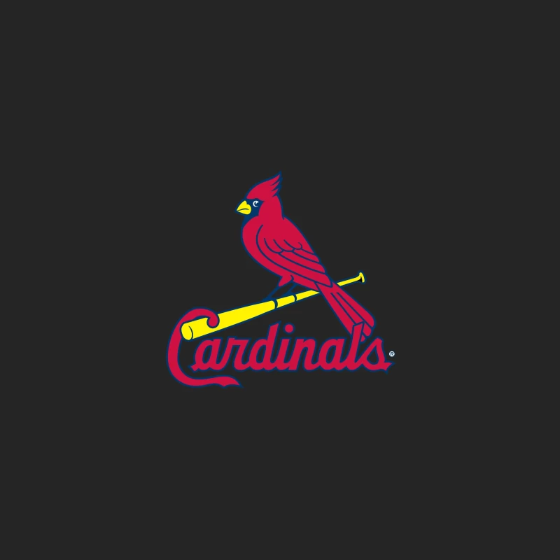 St. Louis Cardinals MLB Team Logo with Red Cardinal Mascot Male Pullover Sweatshirt