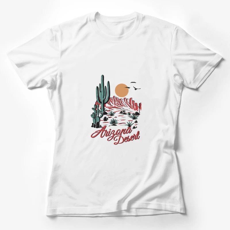 Sonnenuntergang in der Wüste von Arizona Damen T-Shirt