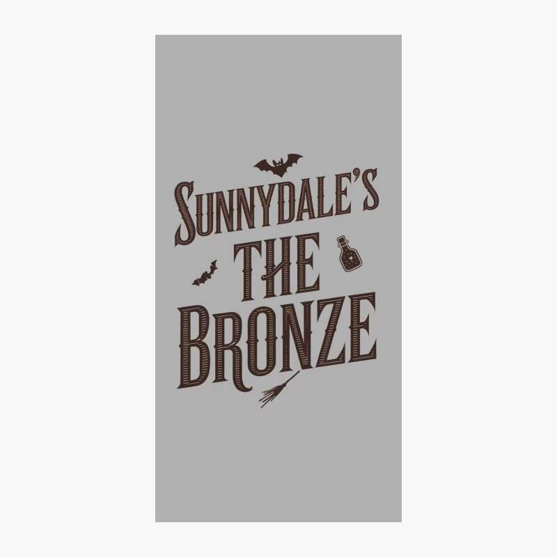 Sunnydale's The Bronze: Vintage-Style Supernatural Typography iPhone Case