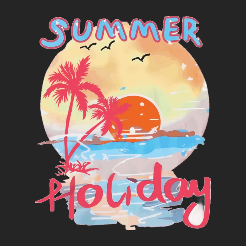 Sommerurlaub Sonnenuntergang Damen Pullover Sweatshirt