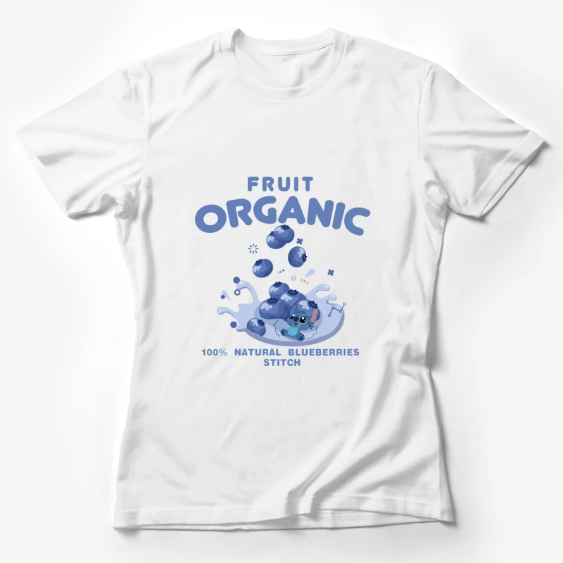 Organische Blaubeeren mit Stitch Damen T-Shirt