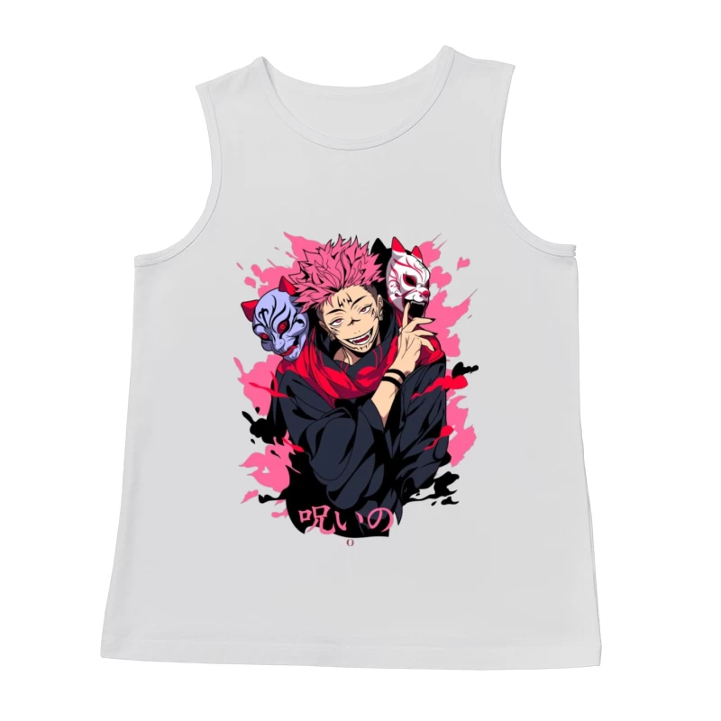 Anime-Charakter mit Masken Herren Tanktops
