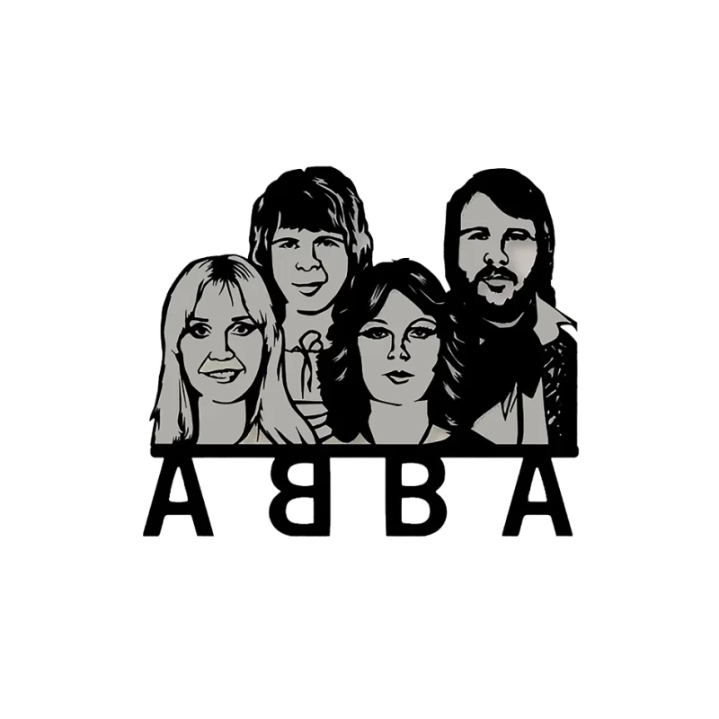 Abba Band Pin