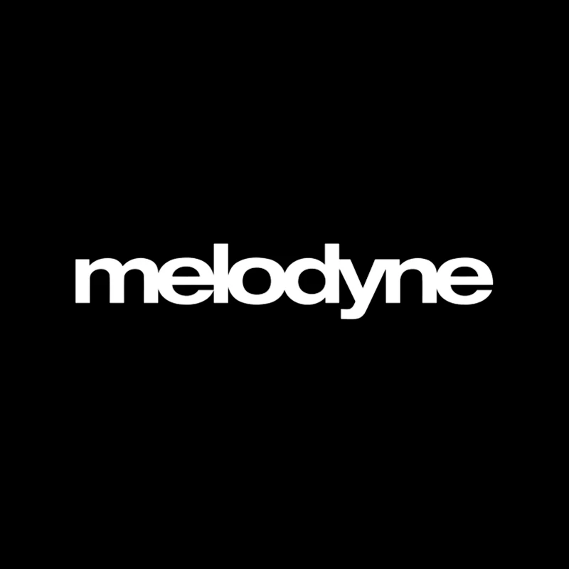 Melodyne Text Logo Outline Design Desk Mat