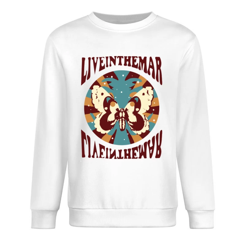 Schmetterlingsdesign mit Astrologie-Touch Herren Pullover Sweatshirt
