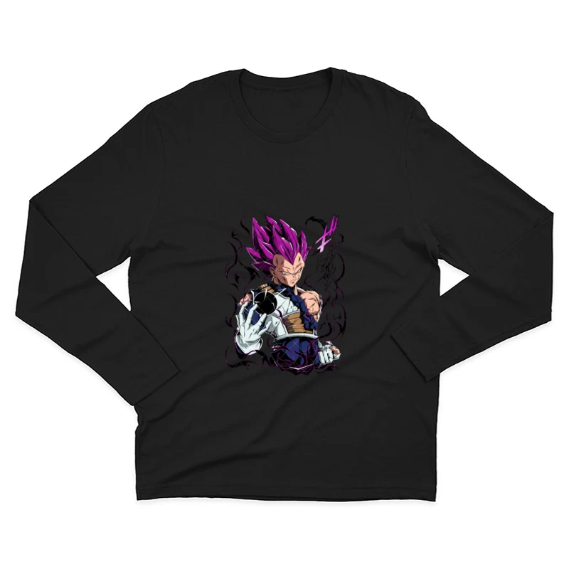 Krieger mit violetter Energie Herren Langarm T-Shirt