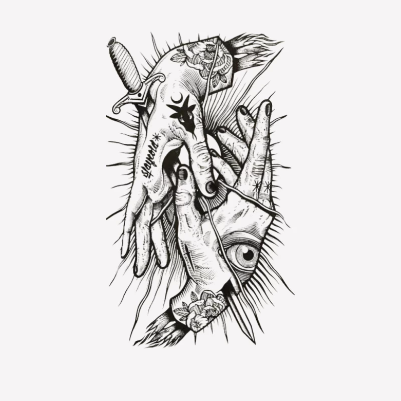 Œuvre d'Art Abstraite Sombre Femme T-Shirt