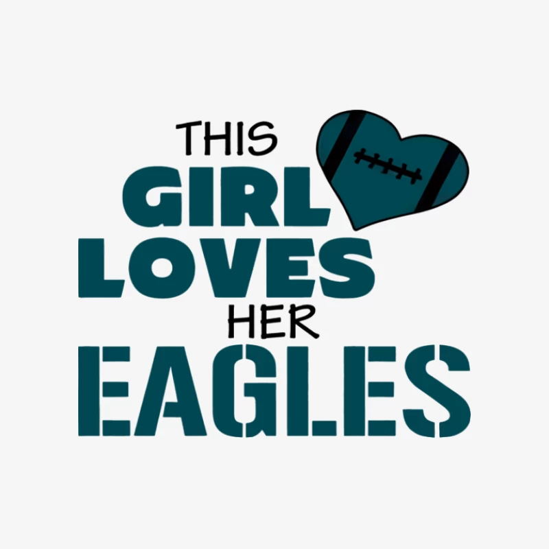 Dieses Mädchen liebt ihre Eagles Football Herren Pullover Sweatshirt