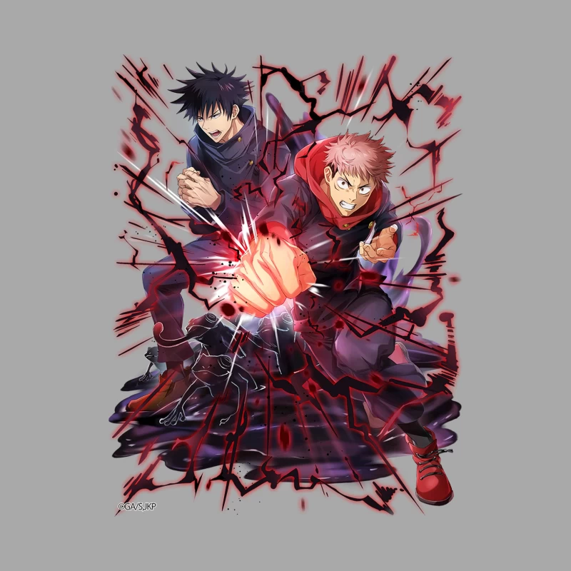 Energische Anime-Kämpfer mit roter Aura Herren Pullover Hoodie