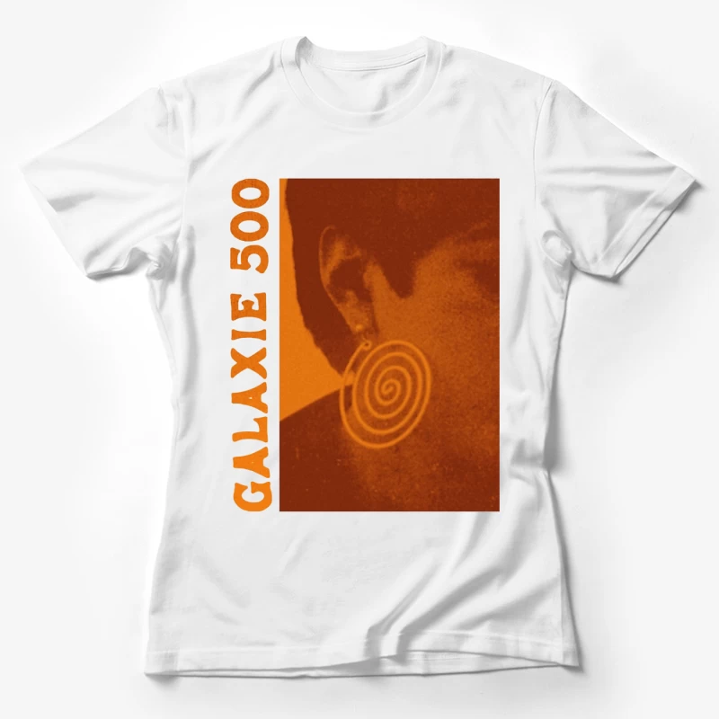 Vintage Sepia Album Cover with Spiral Design Female T-Shirt