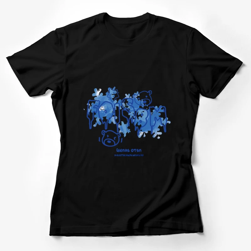 Eisige Bärenkälte auf Schrift Damen T-Shirt