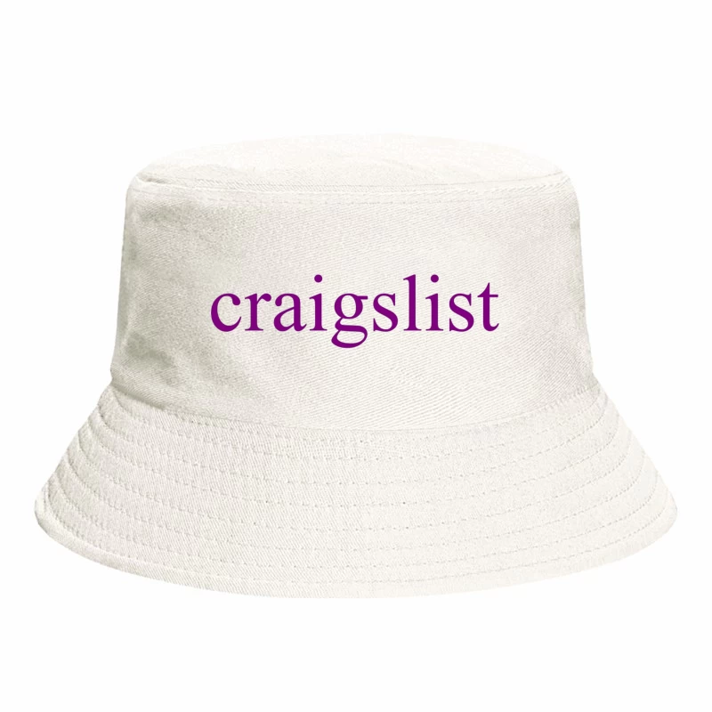 Craigslist Purple Logo Design Bucket Hat