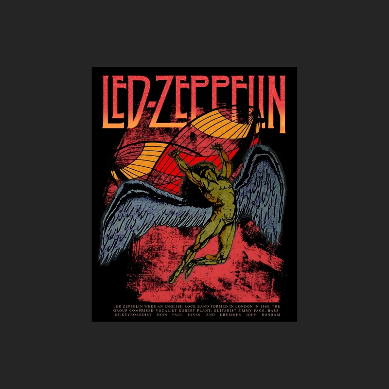 Led Zeppelin Retro Female Pullover Sweatshirt