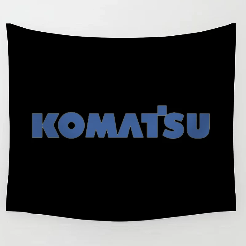 Komatsu Industrial Equipment Company Logo in Blue Tapestry