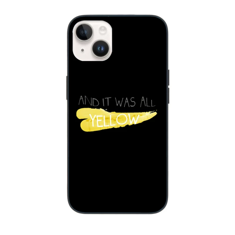 Coldplay Lyrics Yellow iPhone Case