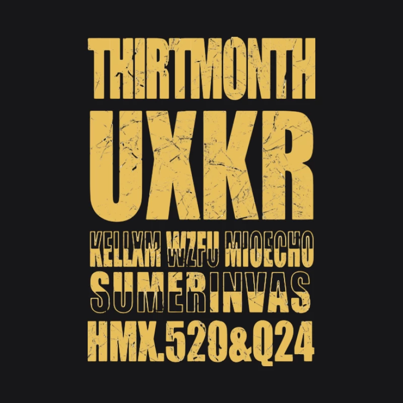 Rätselhafte Typografie auf zerkratztem Hintergrund Herren Pullover Hoodie