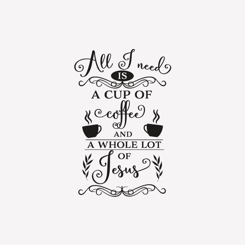 Tout ce dont j'ai besoin : café et beaucoup de Jésus Homme T-Shirt