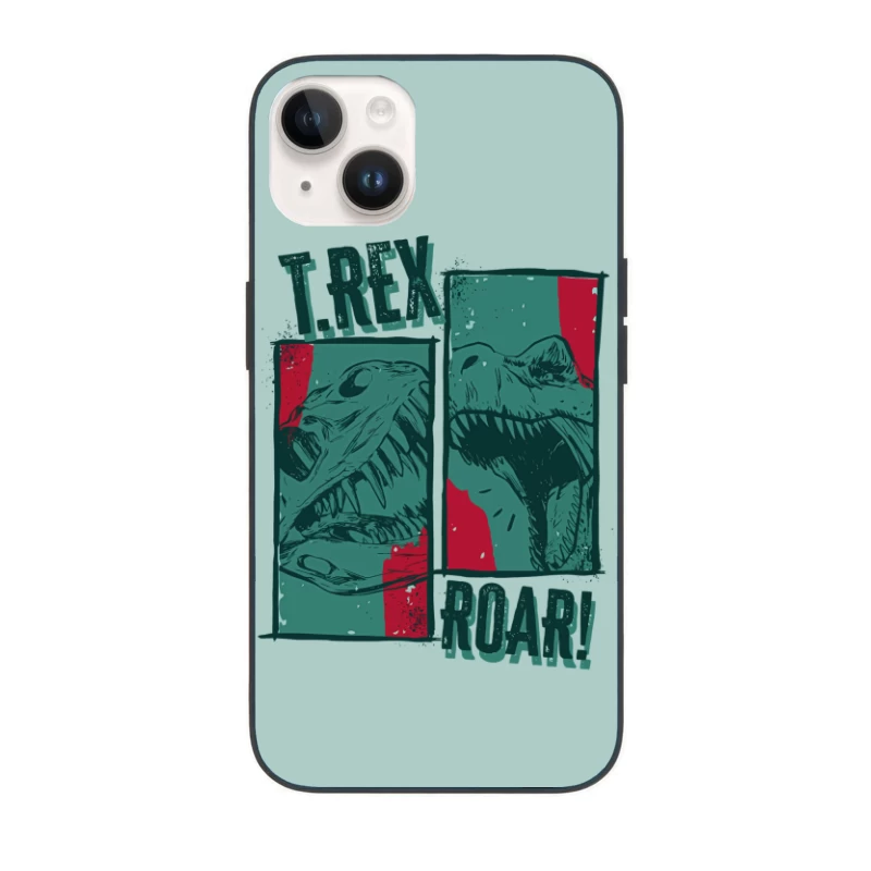 T-Rex Roar! Vintage Comic Design iPhone Case