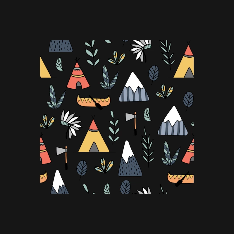 Motifs de camping et nature Homme T-Shirt
