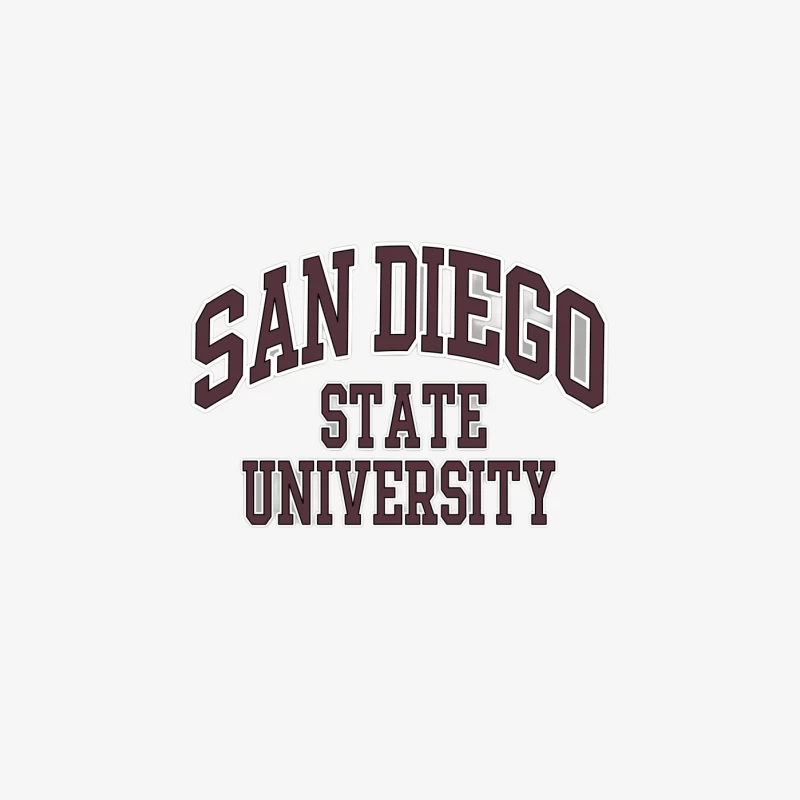 San Diego State University Logo Design Herren Pullover Sweatshirt