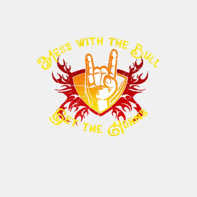 Mess with Bull - Get the Horns, distressed Male Tank Top
