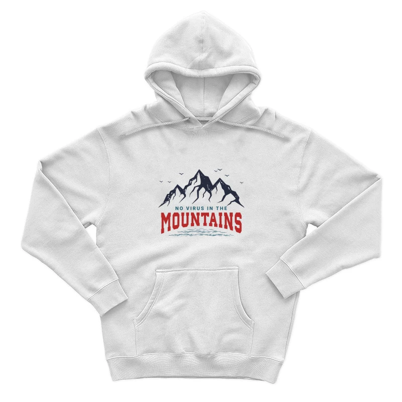 Pas de virus dans les montagnes Homme Sweat à capuche