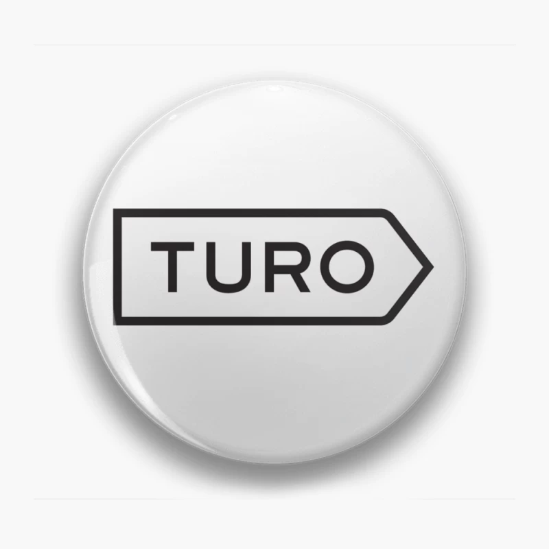 Turo Car-Sharing Service Minimalist Arrow Logo Pin