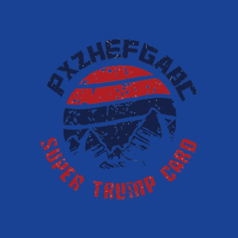 Berg, Super Trumpf Karte, Grafikdesign Herren T-Shirt