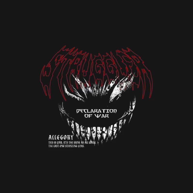Schreckliches Lächeln im Kriegsdesign Herren T-Shirt