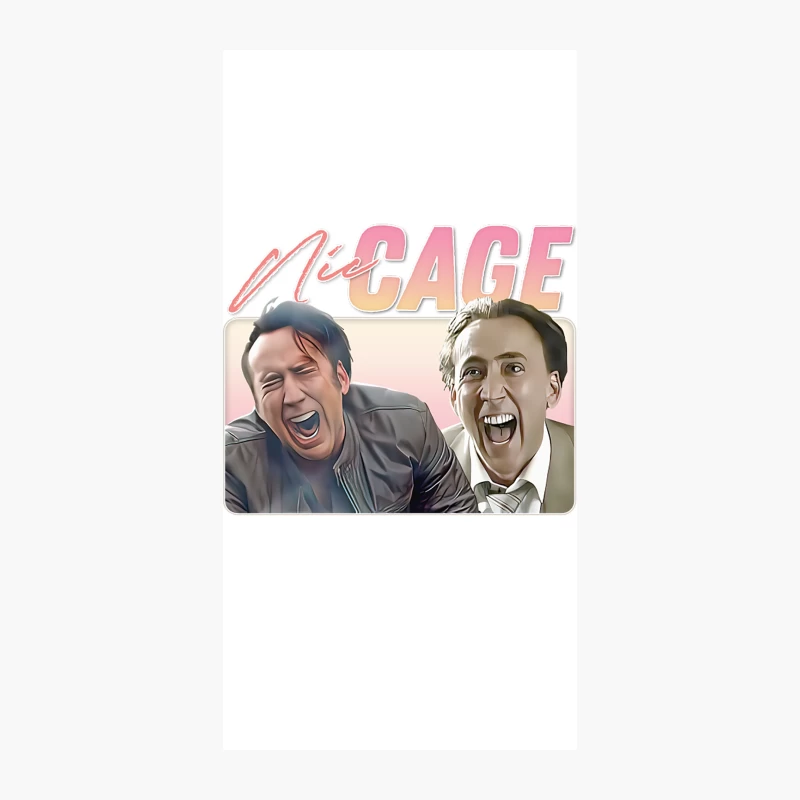 Crazy Nic Cage  Retro Aesthetic Fan Design iPhone Case