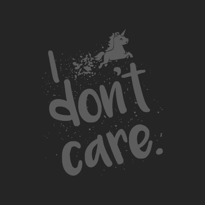 Whimsical Unicorn Typography: A Carefree Attitude Quote Female Pullover Sweatshirt