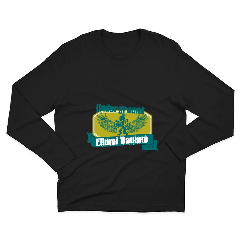 Logo Underground avec Lion ailé Homme Manches Longues T-Shirt