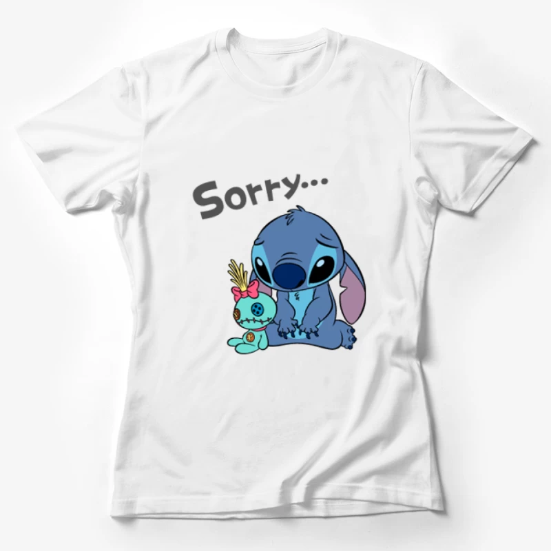 Entschuldigung mit Blauem Alien und Puppe Damen T-Shirt