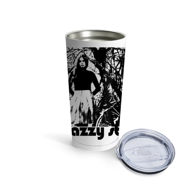 Mazzy Star Black White Travel Mug