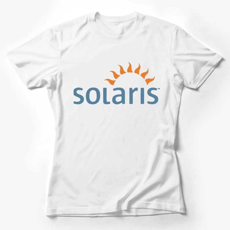 Solaris Operating System Logo with Sun Symbol Female T-Shirt