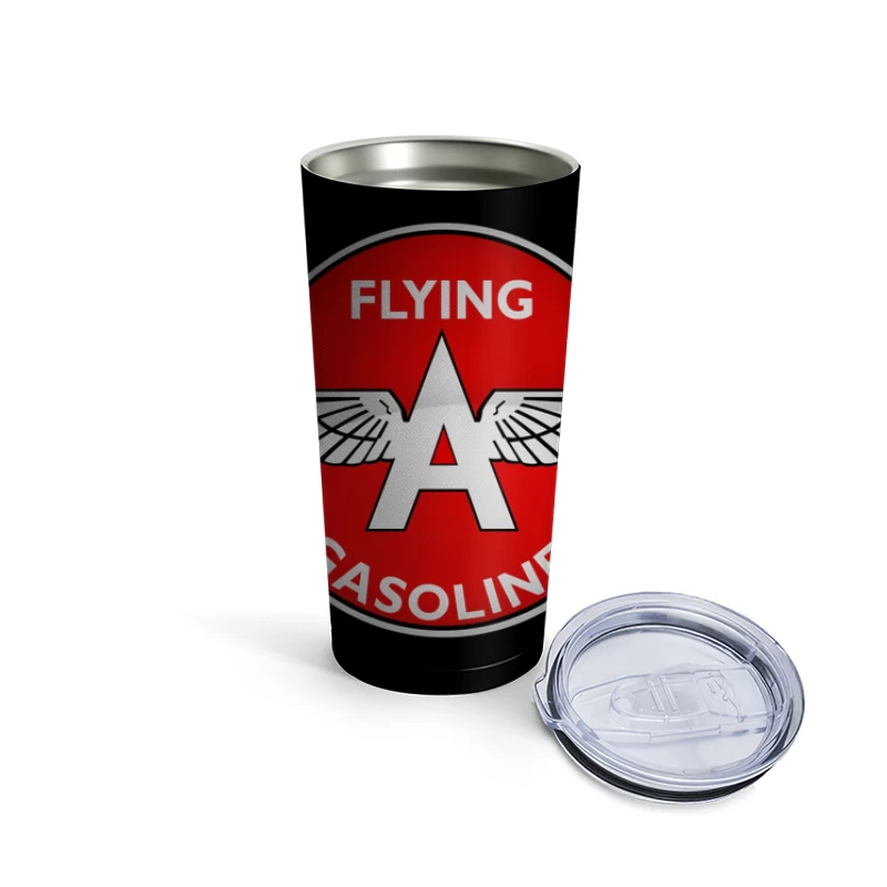 Vintage Flying A Gasoline Aviation Logo Travel Mug