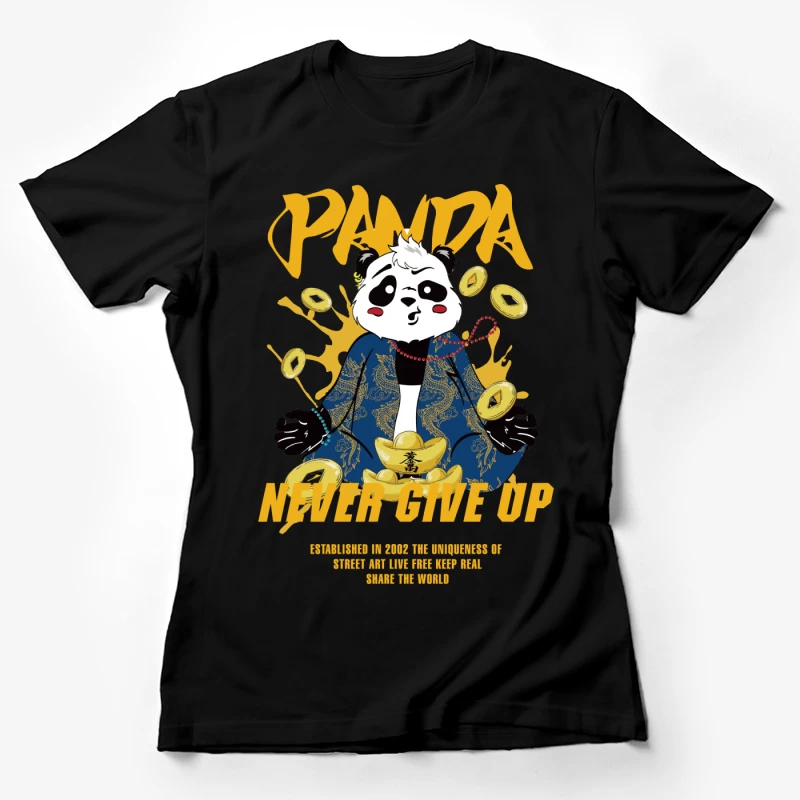 Panda Meditierend auf Reichtum Damen T-Shirt