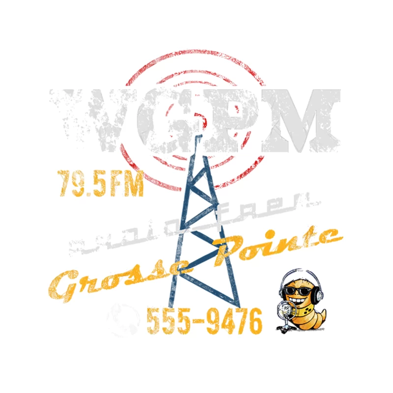 WGPM Radio from Grosse Pointe Blank, distressed Tapestry
